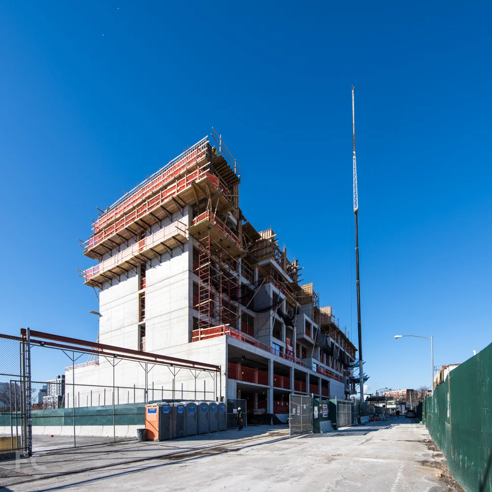 Southeast corner from Crane Street.