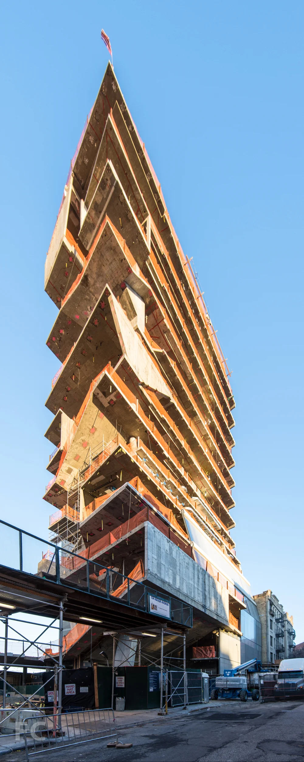 Southeast corner from Haven Avenue.