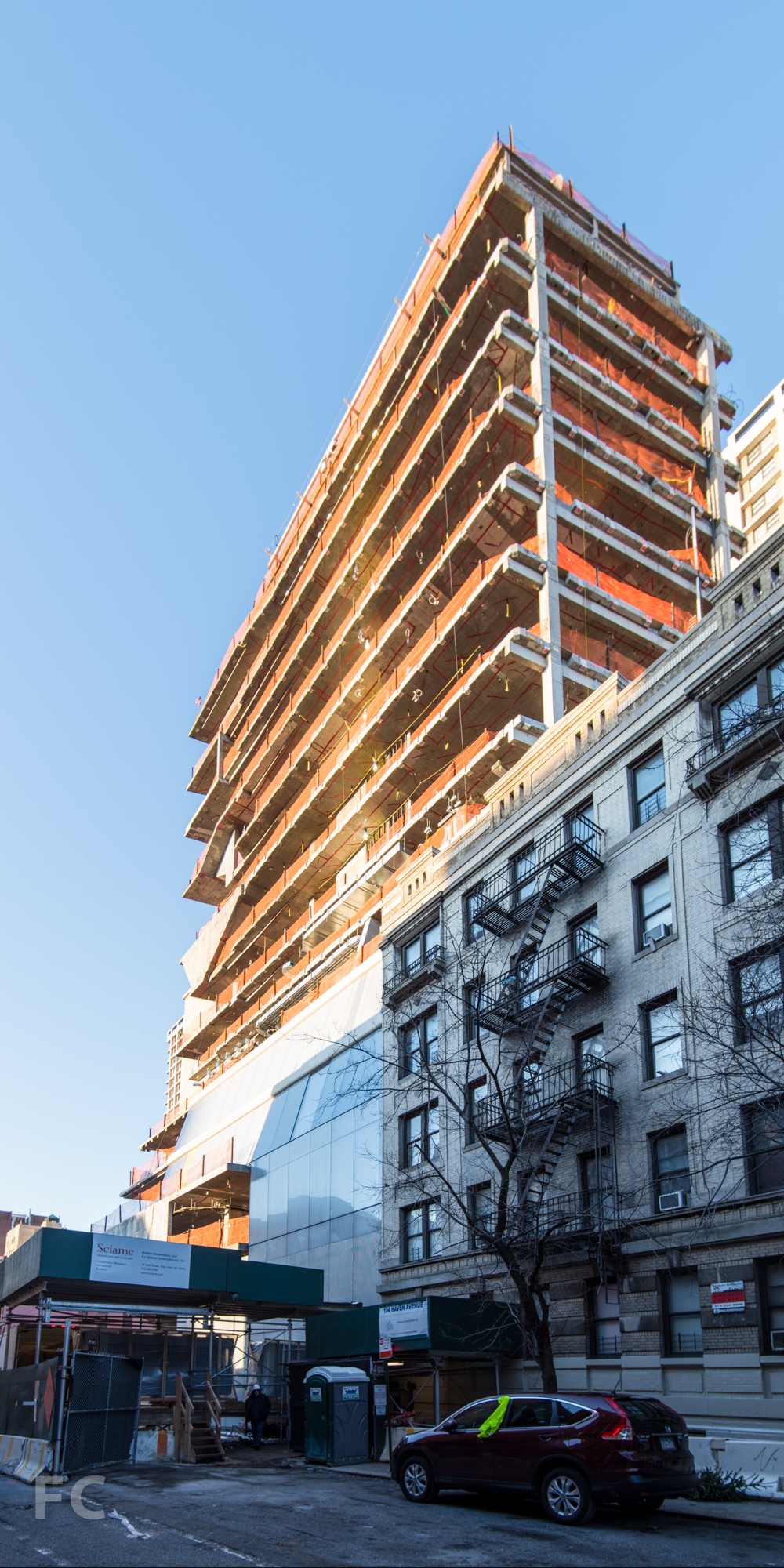 Northeast corner from Haven Avenue.