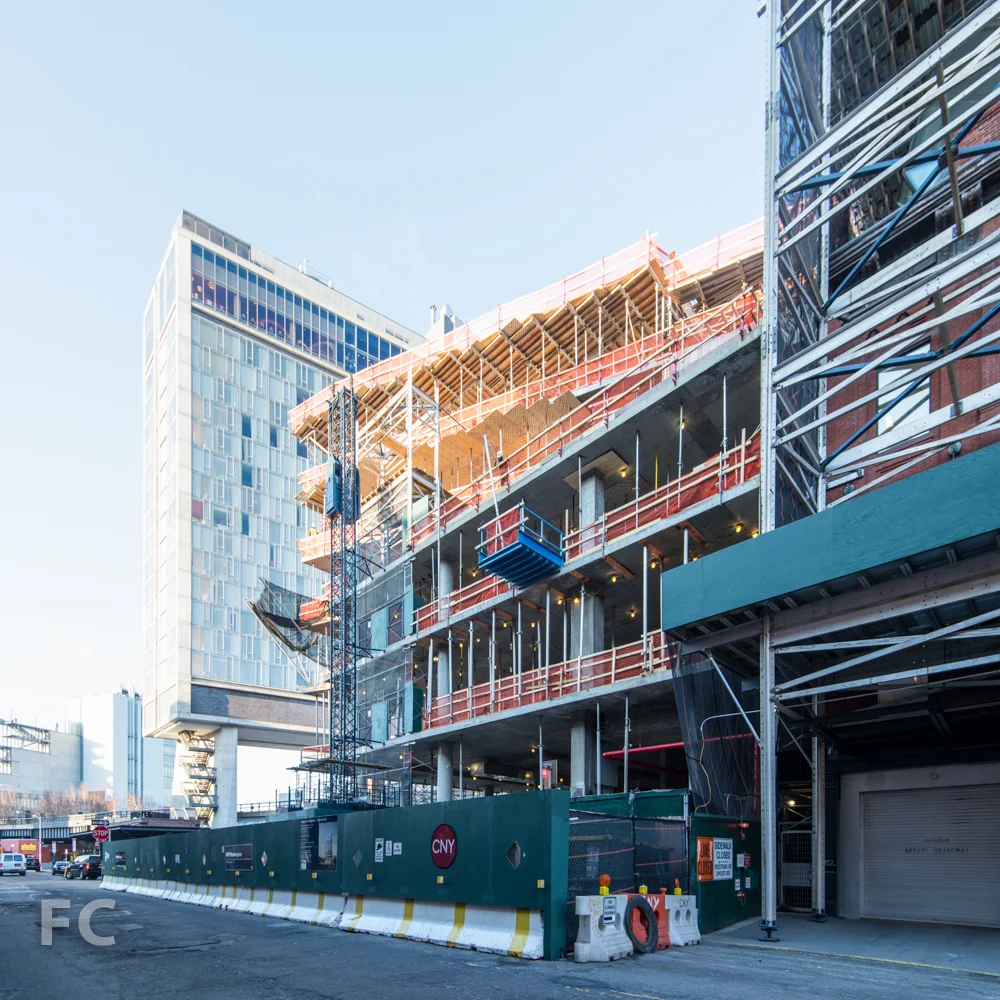 Northeast corner from Washington Street.