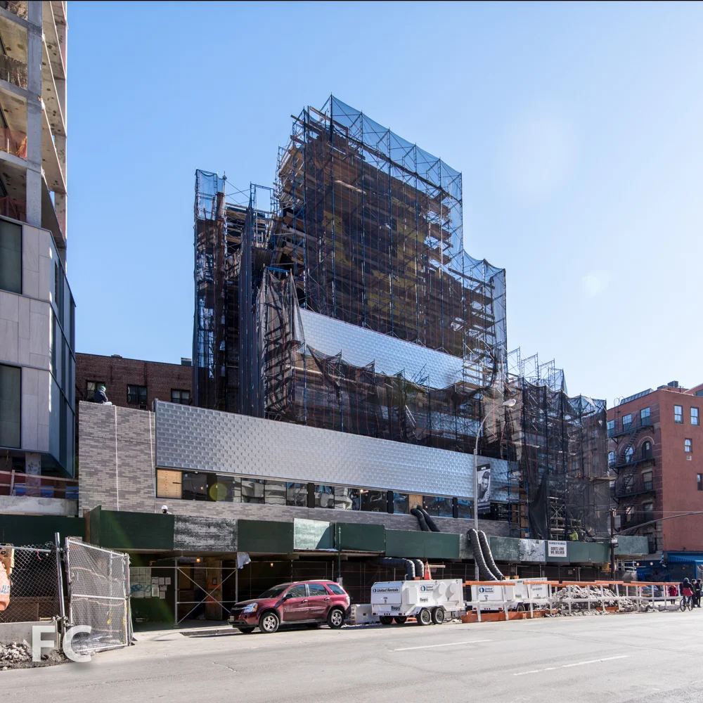 West facade from Avenue of the Americas.