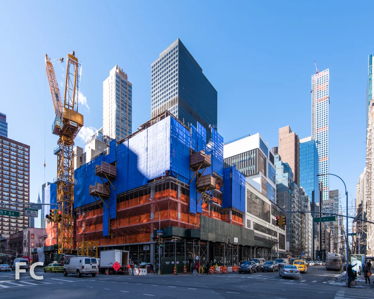 Northeast corner from 2nd Avenue.