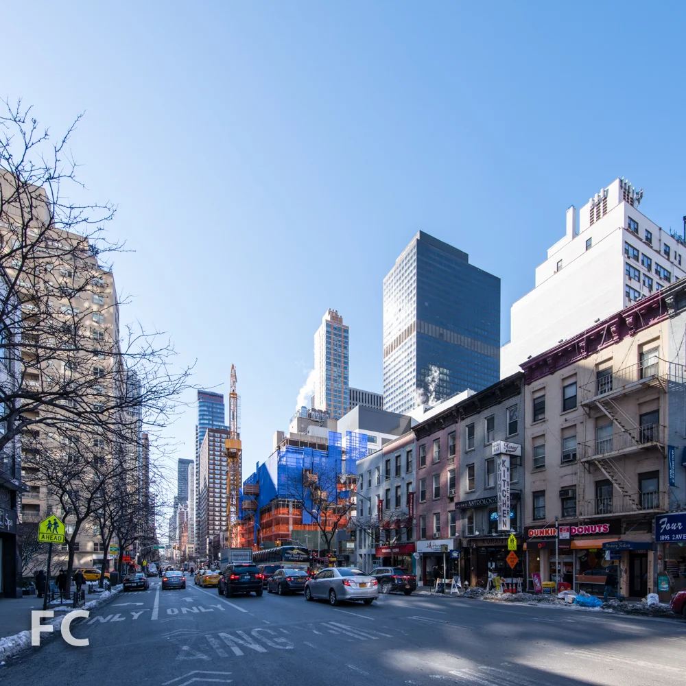 Looking south on 2nd Avenue.