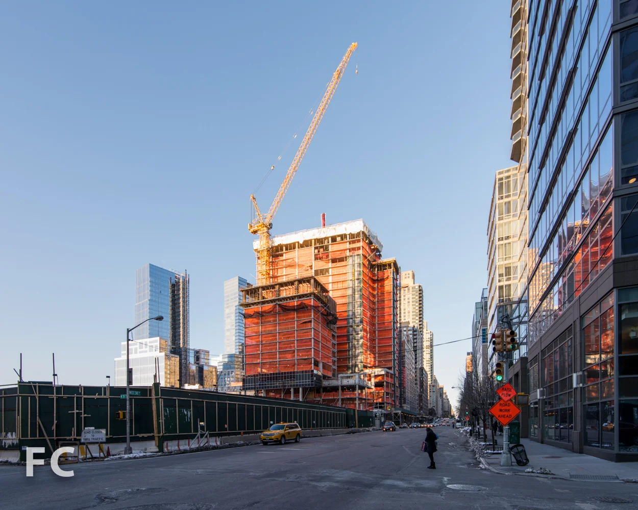 Southeast corner of Riverside Center from 11th Avenue.