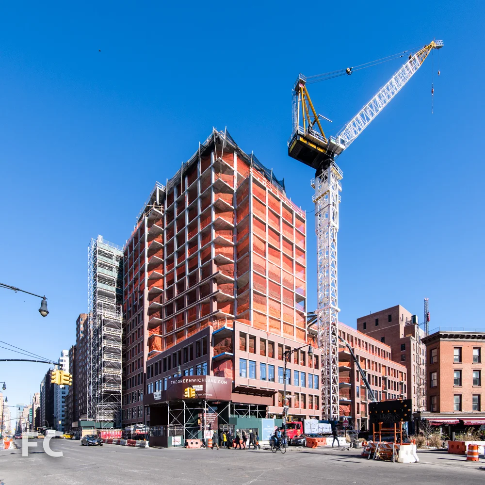Southwest corner of 155 West Eleventh Street from 7th Avenue.