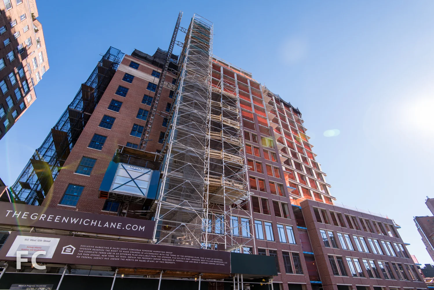 West facade of 160 West Twelfth Street.