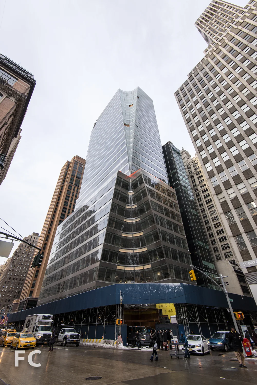 Northeast corner from Sixth Avenue.