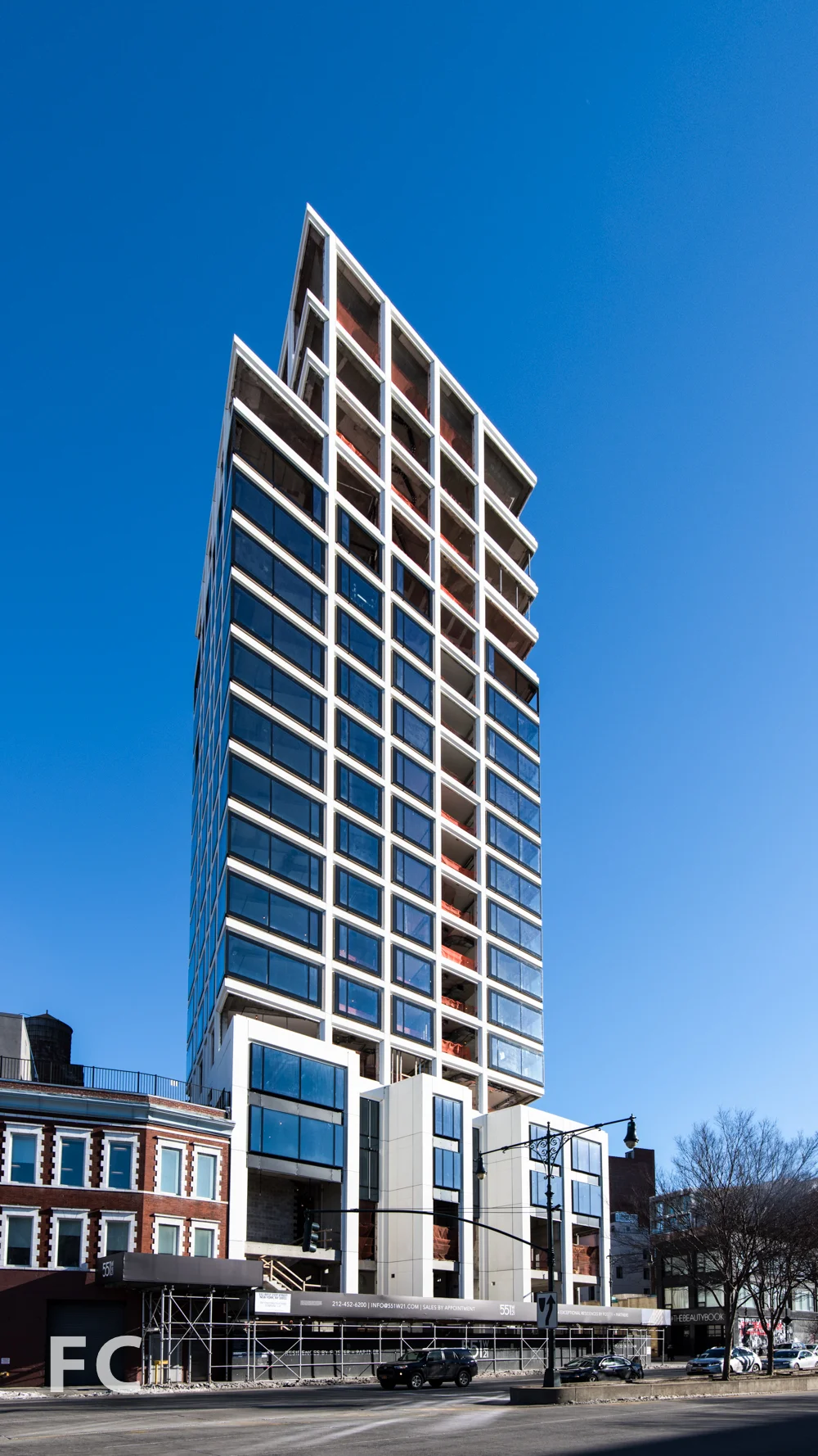 West facade from 12th Avenue.