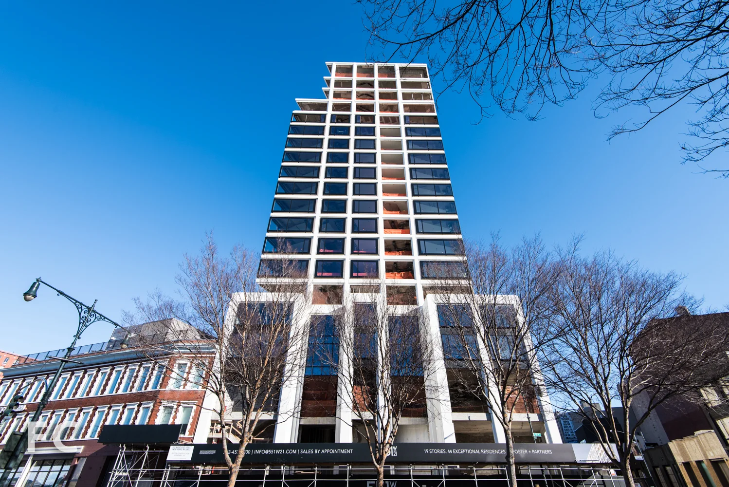 West facade from 12th Avenue.