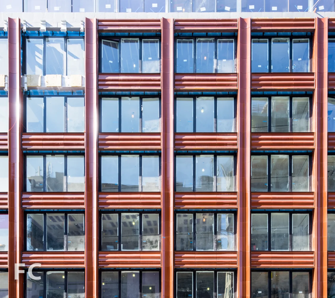 Terracotta facade detail.