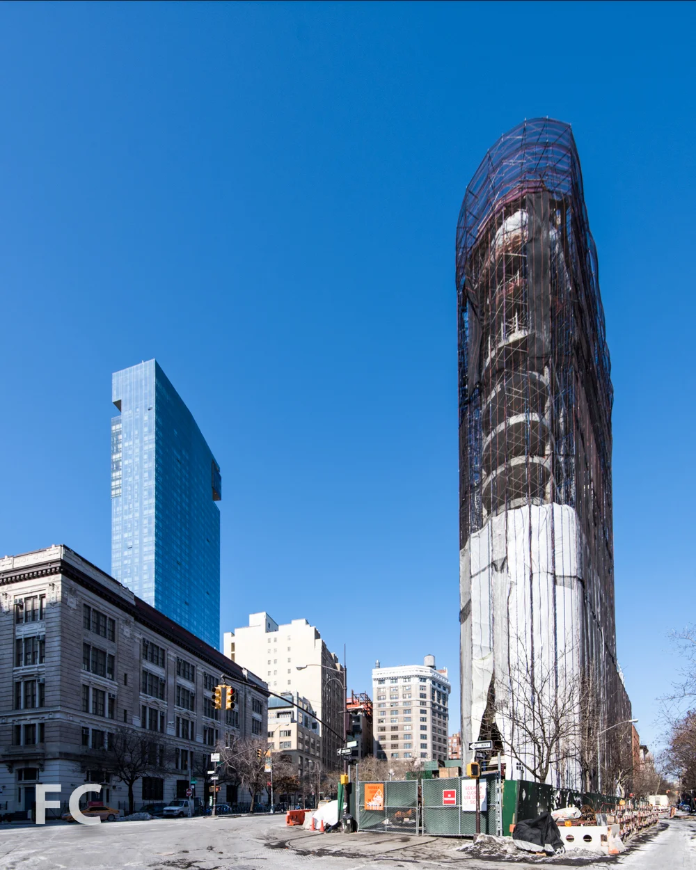 Southern prow from Sullivan Street.