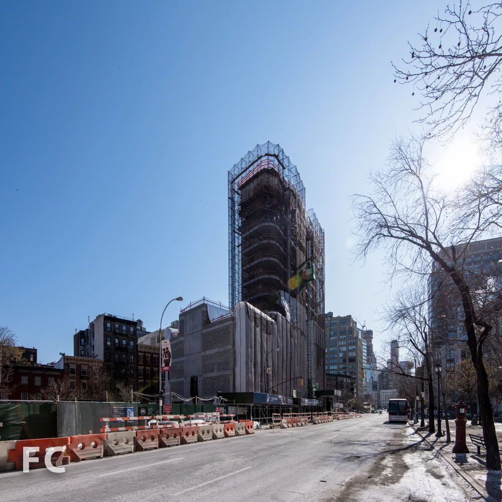 Northwest corner from Avenue of the Americas.
