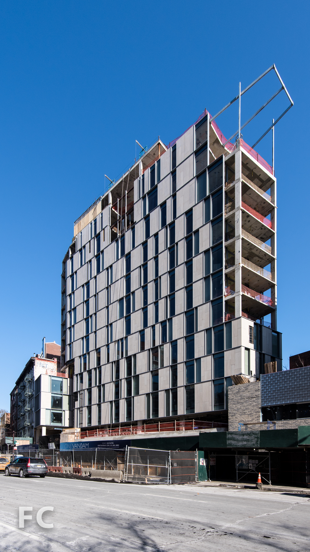 Southwest corner from Avenue of the Americas.