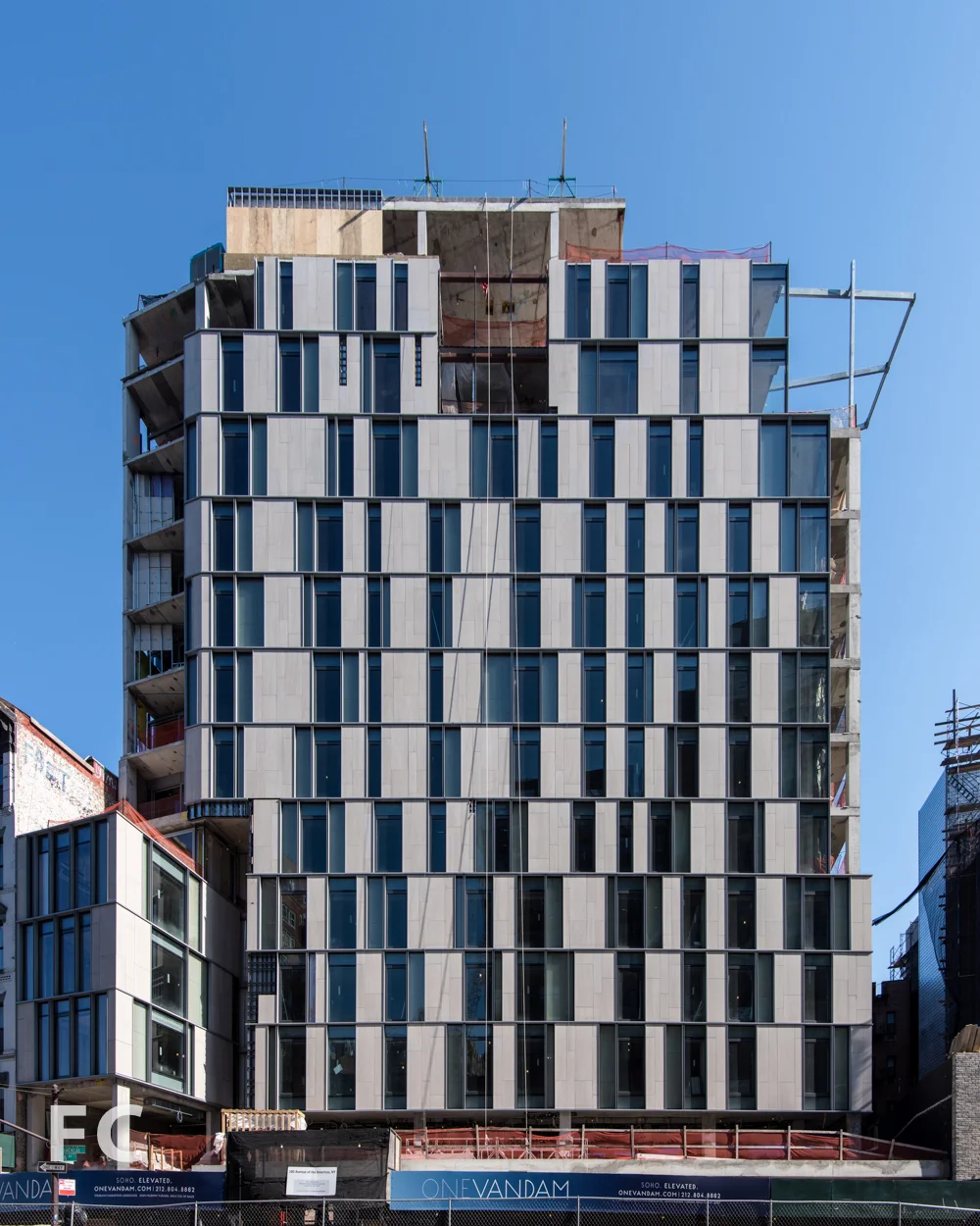 West facade from Avenue of the Americas.