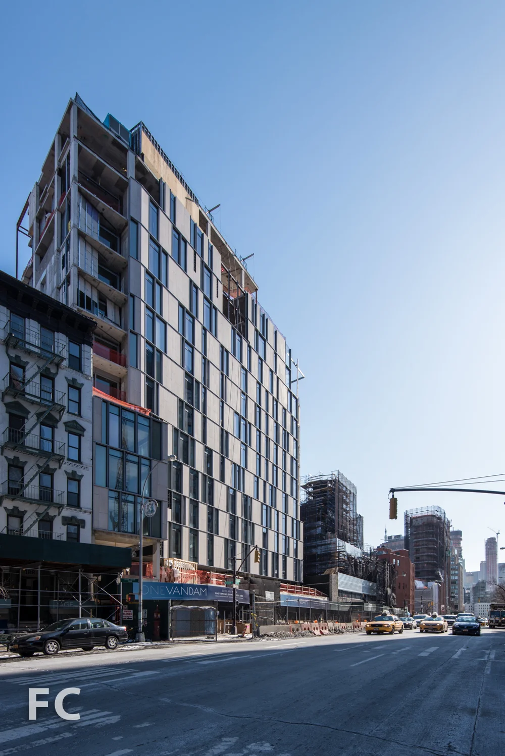 Northwest corner from Avenue of the Americas.