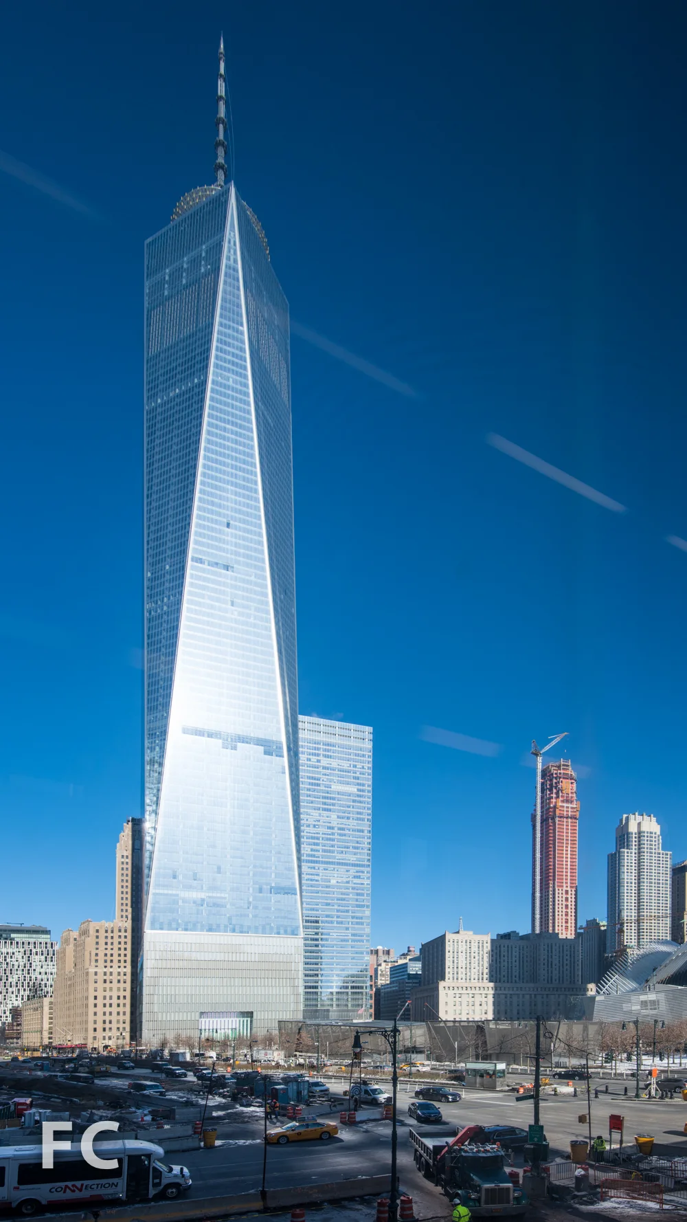 South facade of One World Trade Center.