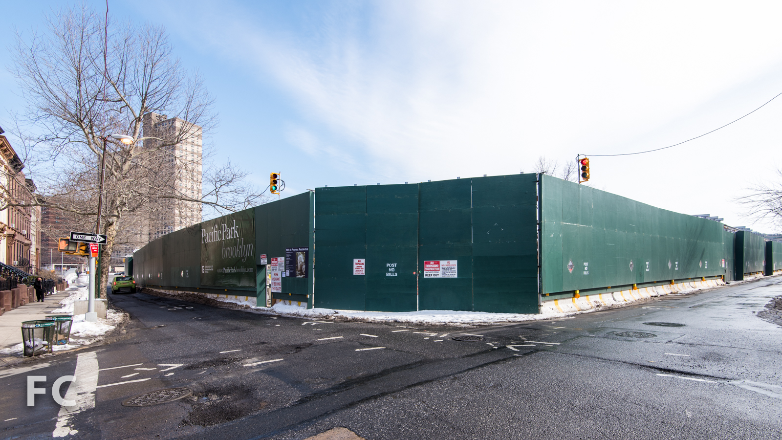 Southwest corner of 535 Carlton.