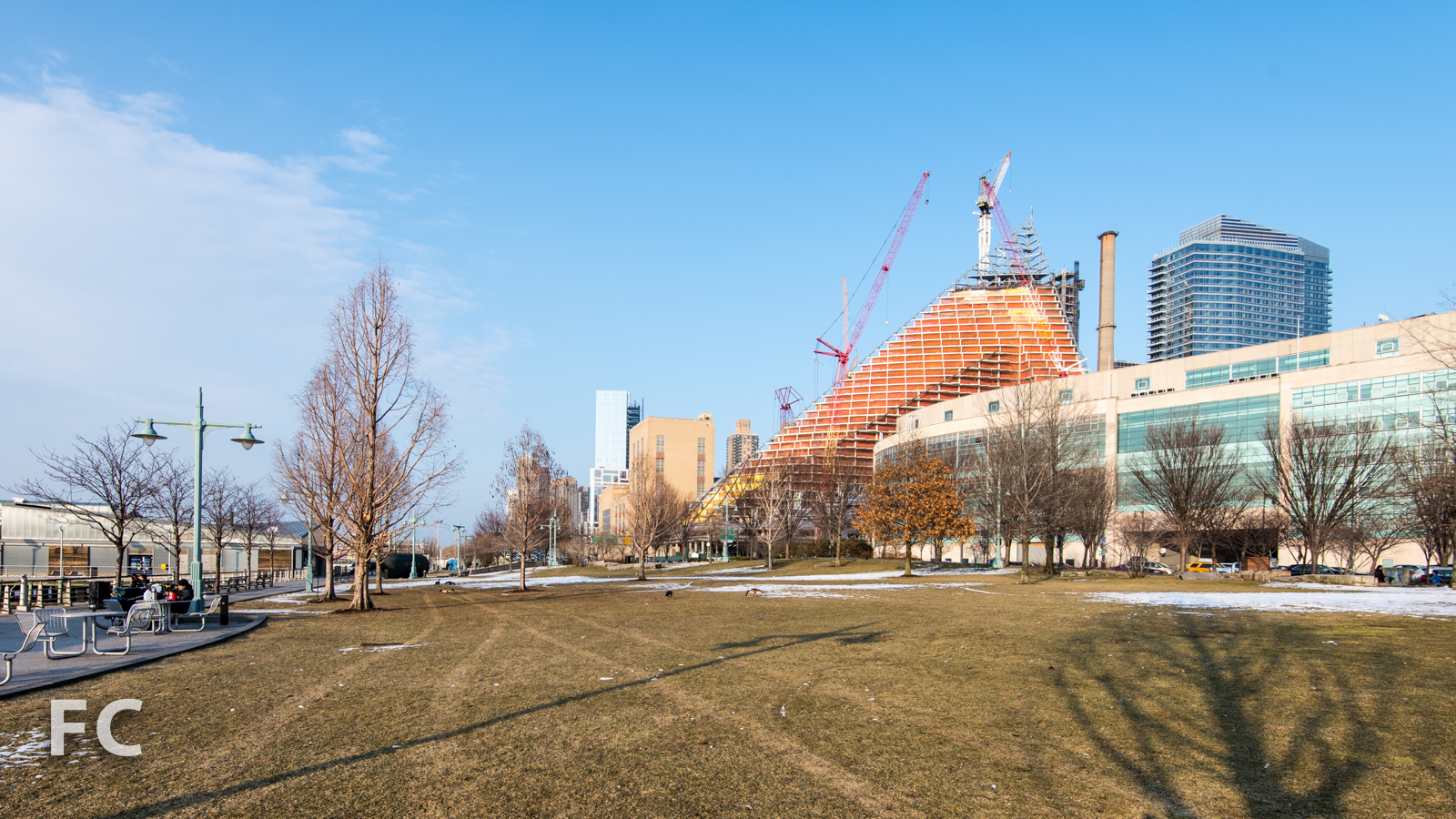 Looking north from Riverside Park.