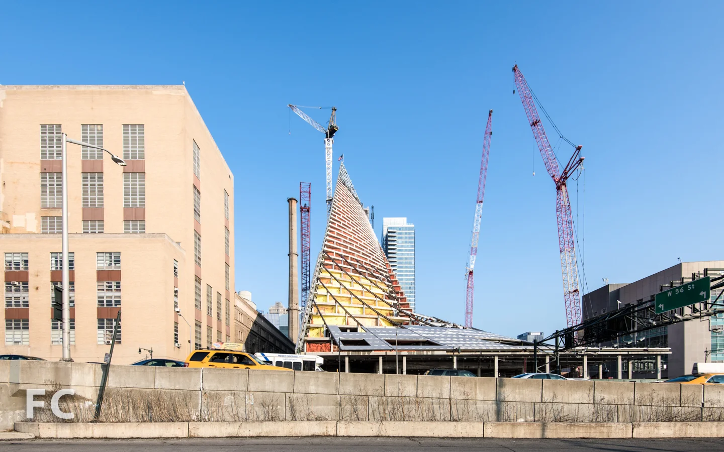 Northwest corner from Hudson River Greenway.