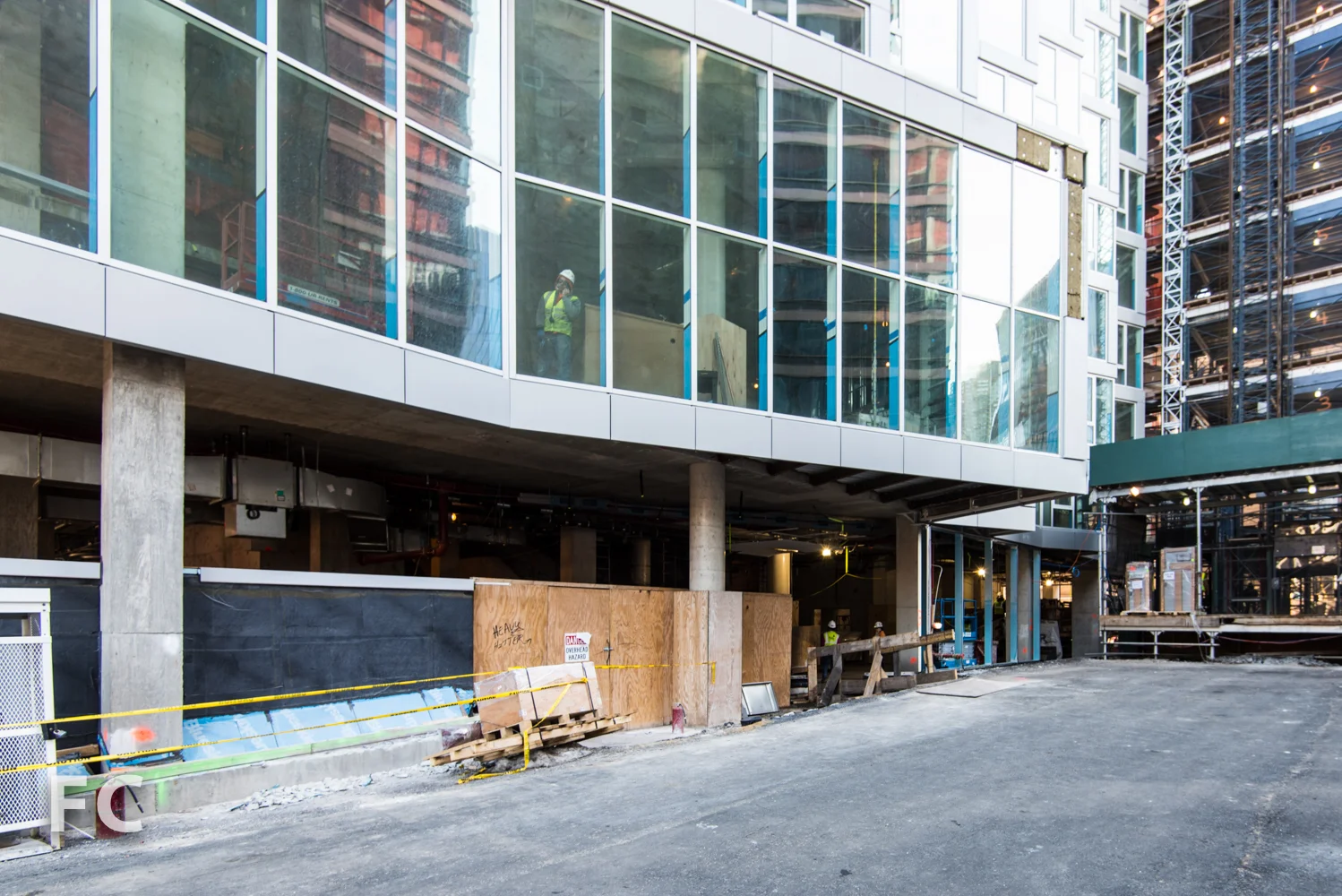 Lobby entry along the east facade.