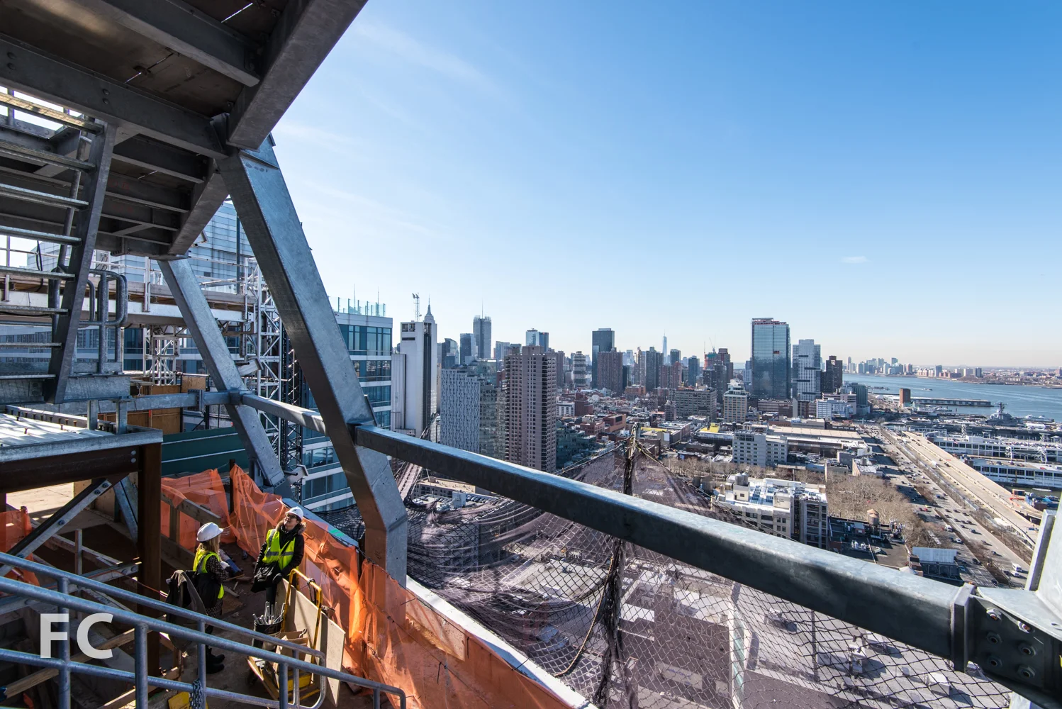Looking south from the peak structure.