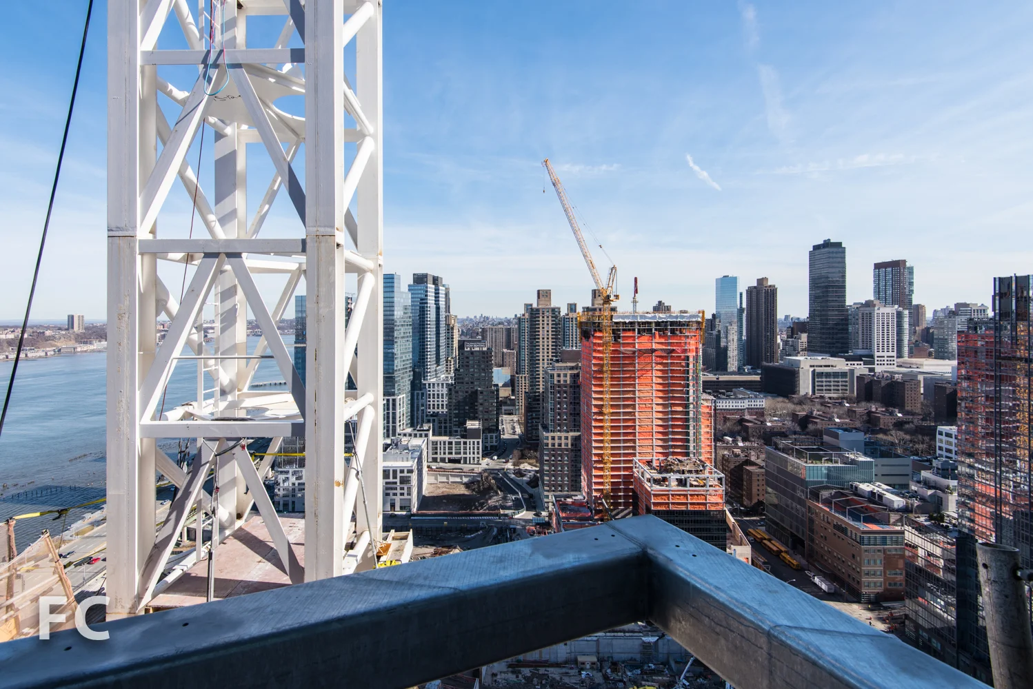 Looking north from the peak structure.