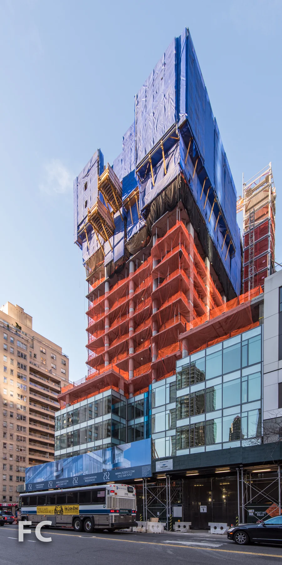 Northwest corner from East 57th Street..