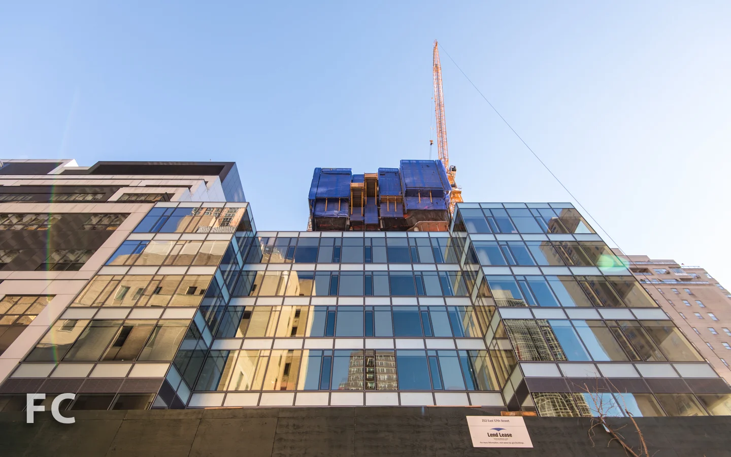 South facade from East 56th Street.