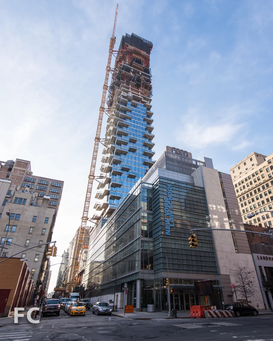 West facade from West Broadway.
