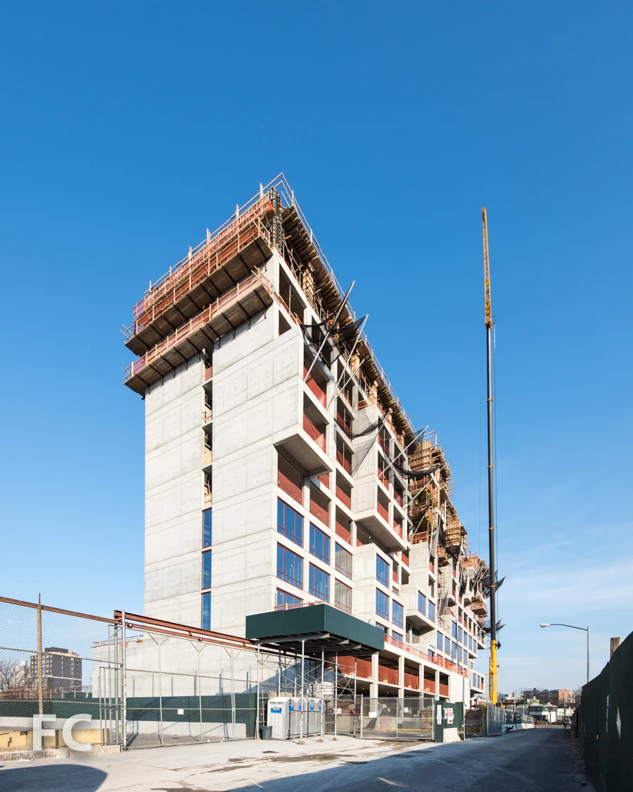 Southeast corner from Crane Street.