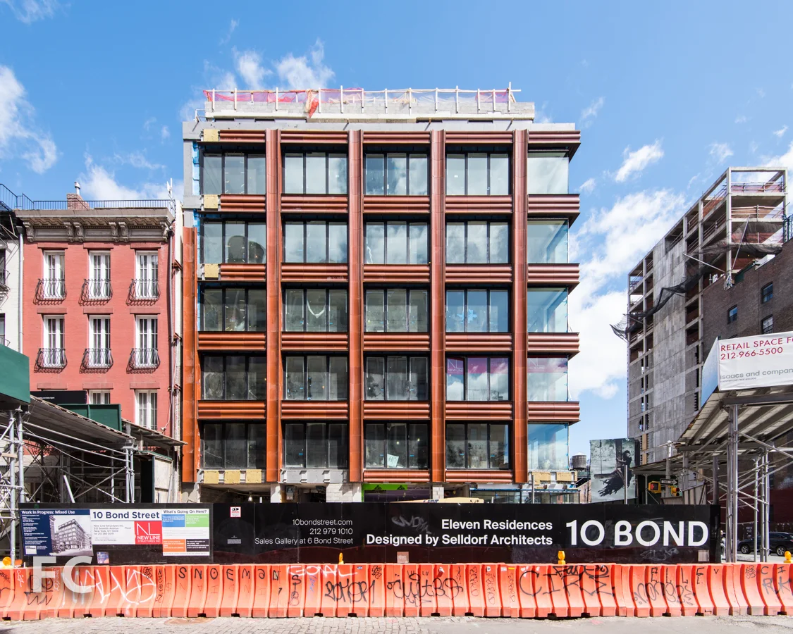 South facade from Bond Street.