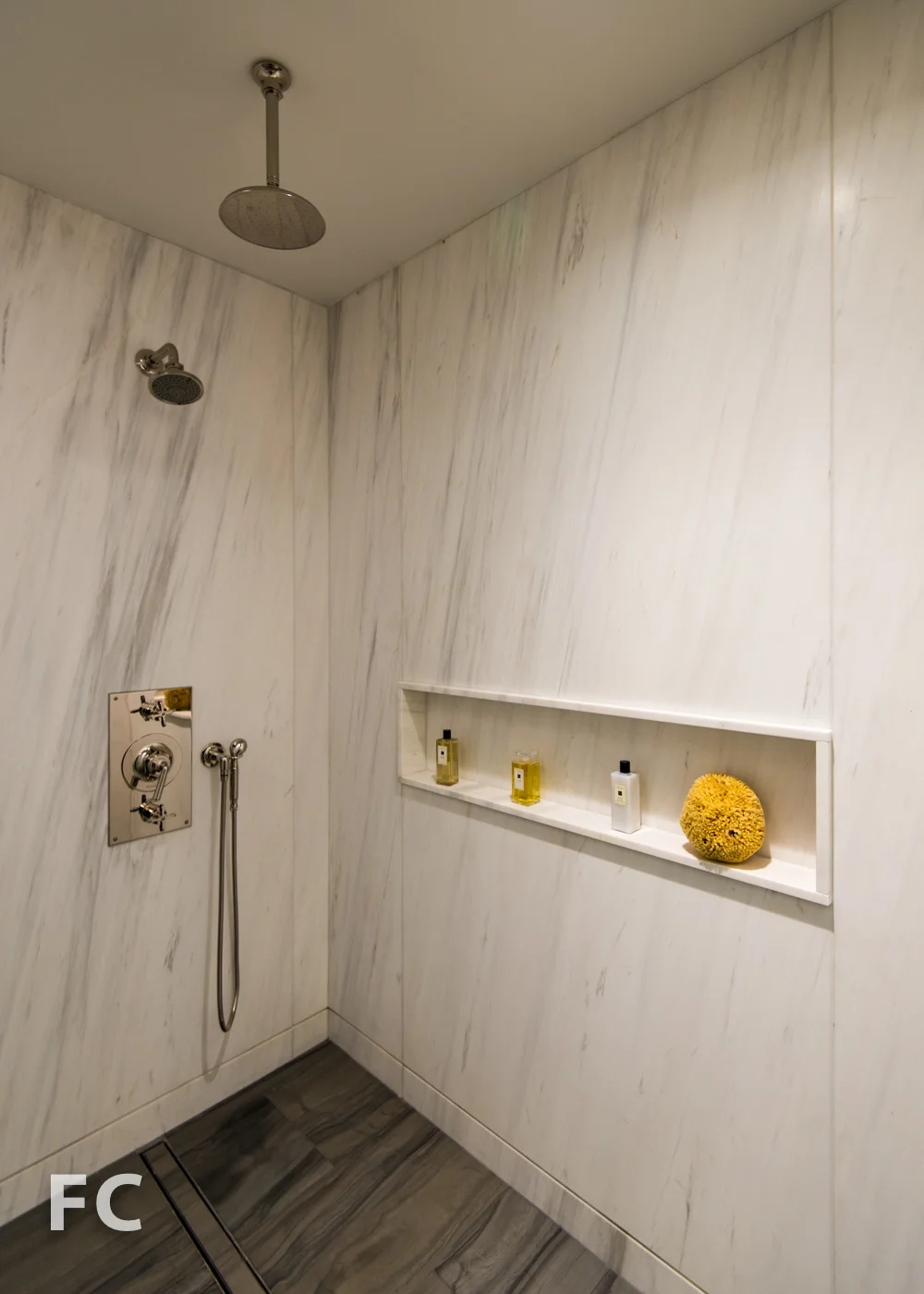 Master bathroom shower.