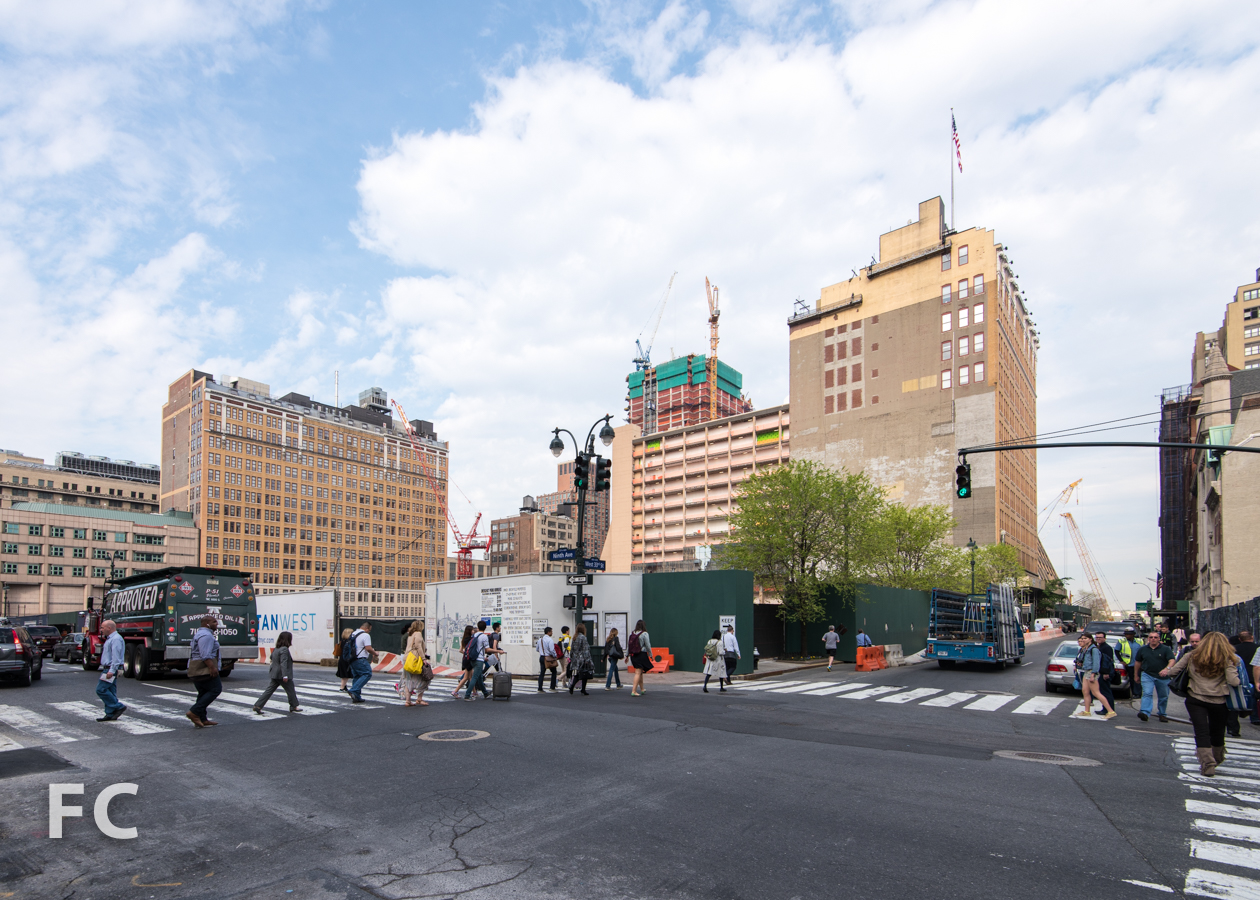 Northeast corner of the Manhattan West site.