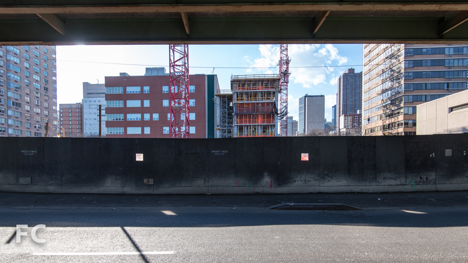 Looking west from FDR Drive.