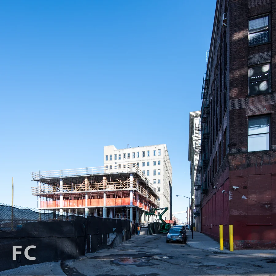 West facade from John Street.