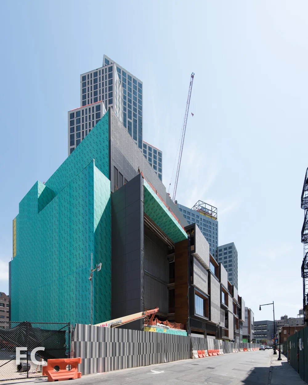 The northwest corner of Phase Two from Albee Square West.