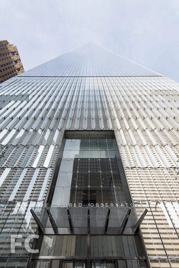One World Observatory entry canopy.