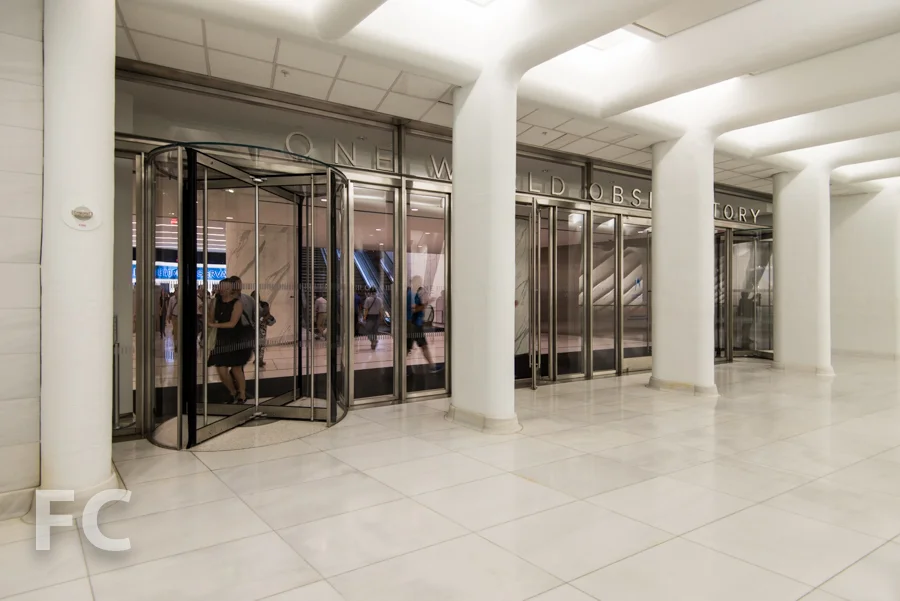 One World Observatory entry from the World Trade Center Transit Hub.
