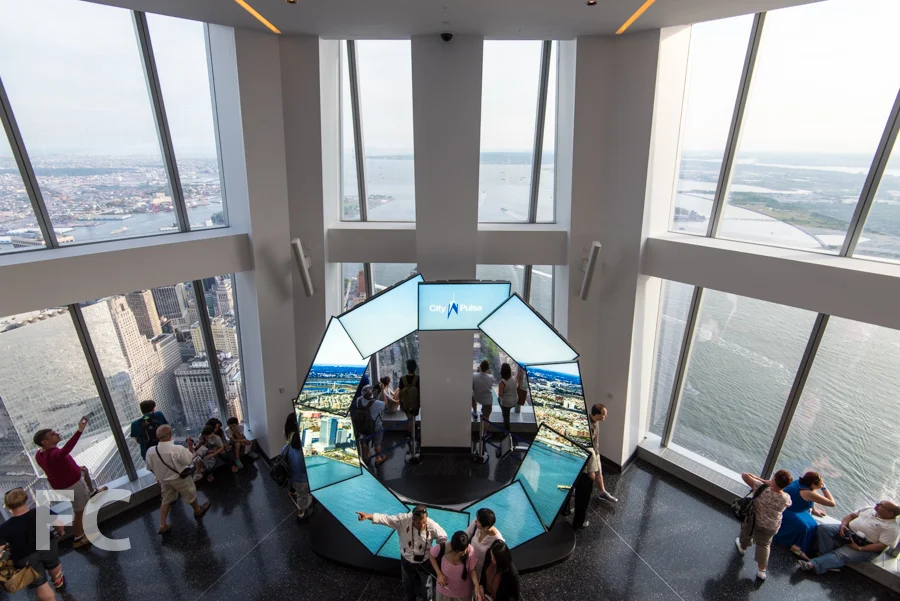 The City Pulse kiosk at the south viewing station.
