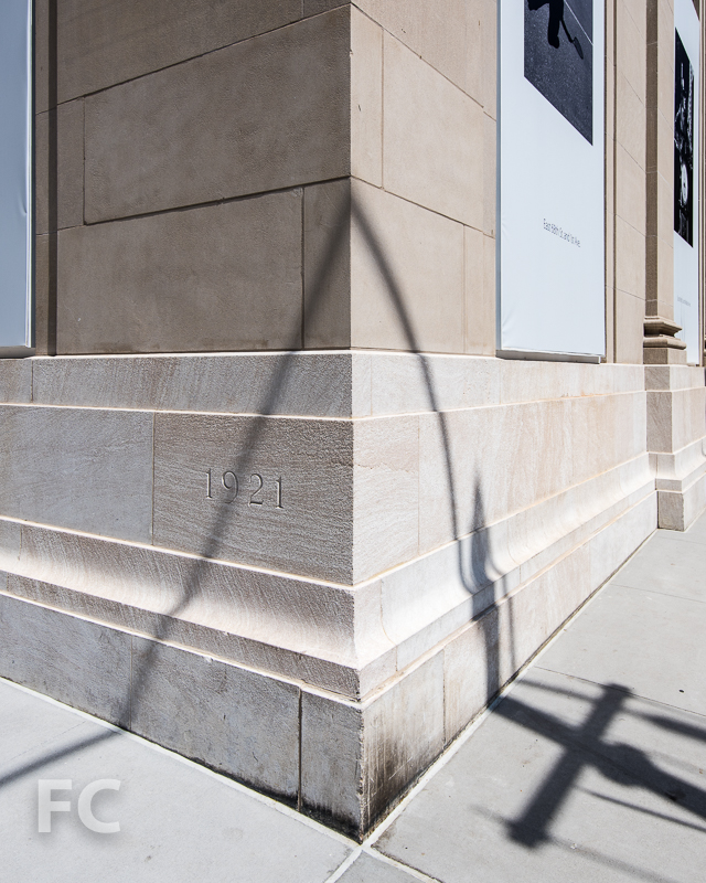 Cornerstone at the southeast corner.