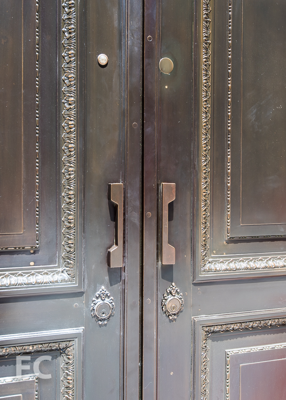 Entry door detail.