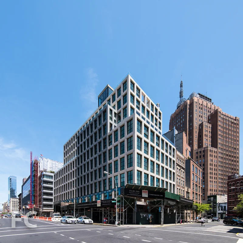 Southwest corner from Varick Street.