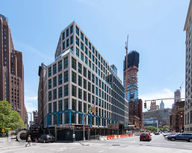 Northwest corner from Varick Street.