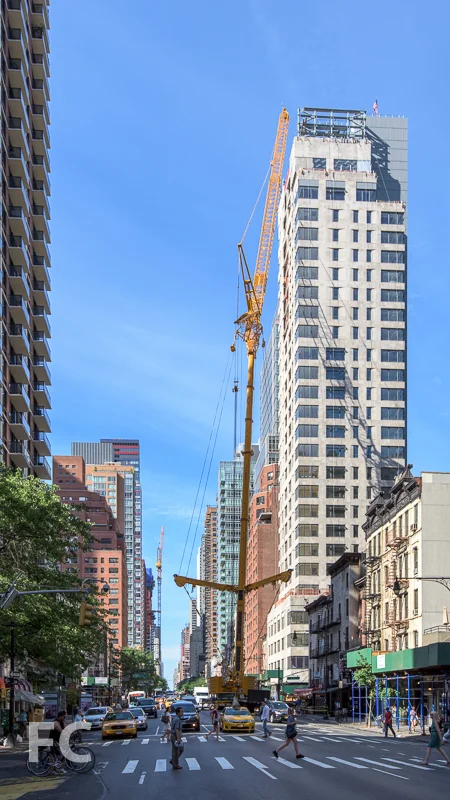 Looking north on Second Avenue.
