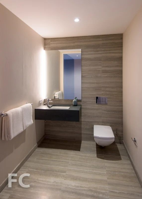 Powder room mockup. 