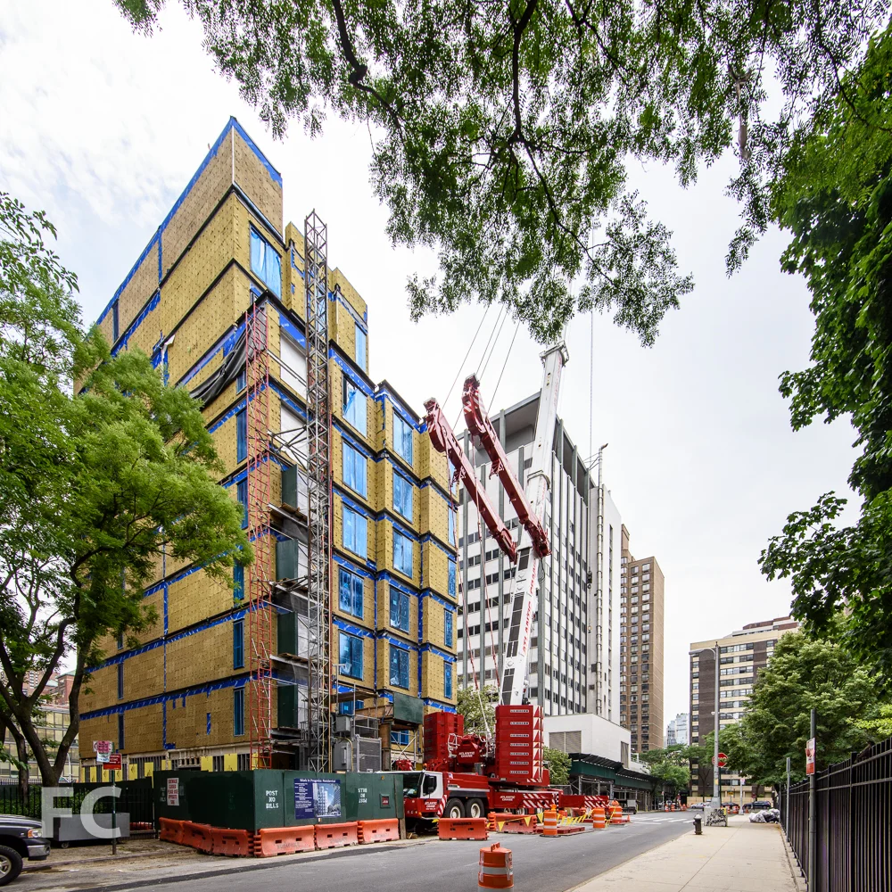 Northwest corner from Mount Carmel Place.