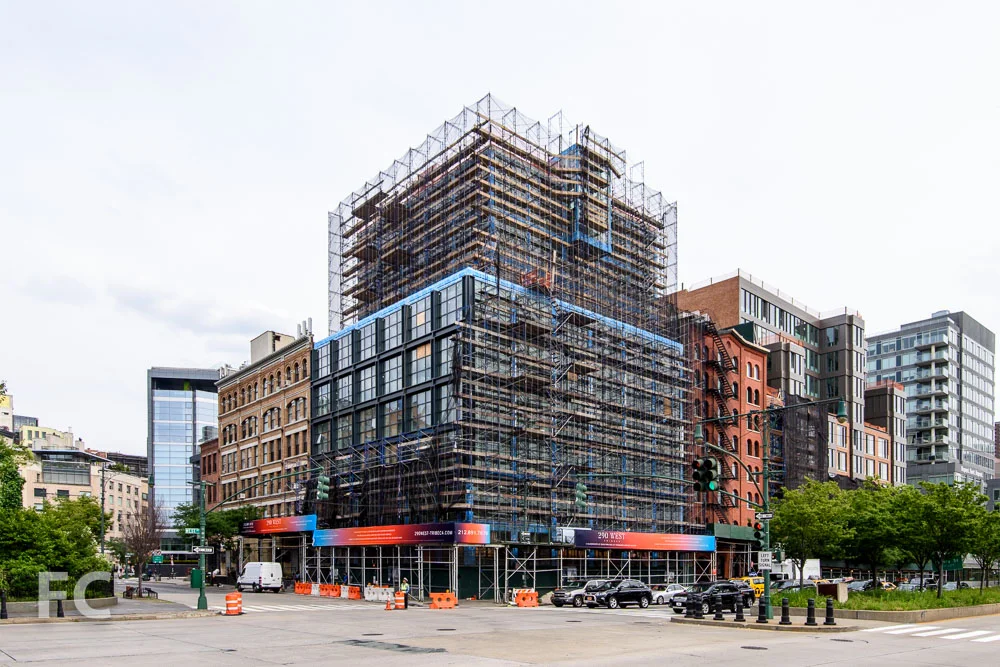 Northwest corner from the Hudson River Greenway.