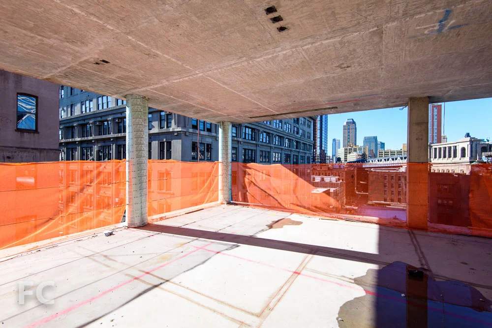 Corner view from a southeast unit. 