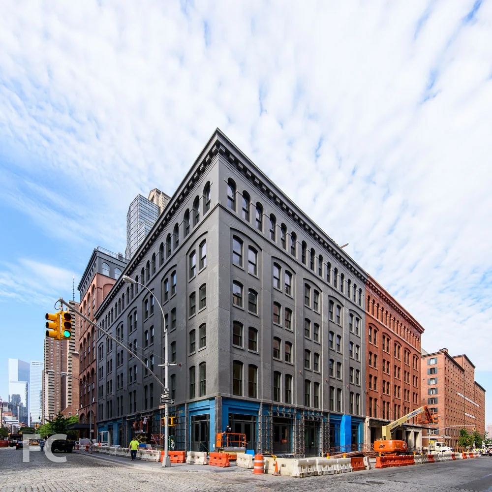 Northeast corner from Greenwich Street.