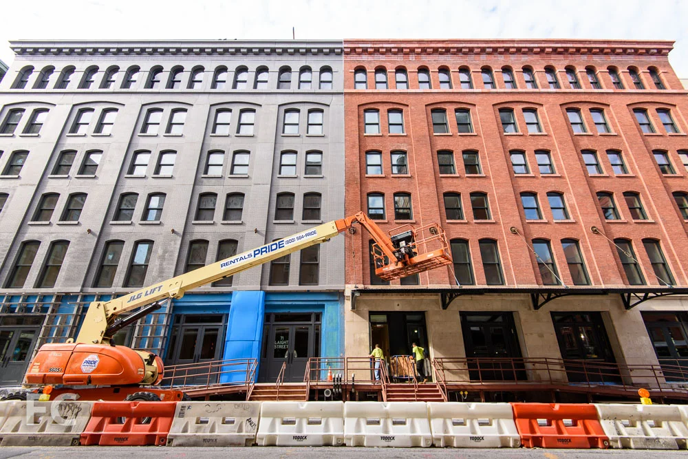 North façade from Laight Street.